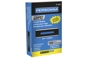 Personna Armor Edge™ Carpet Blade, Heavy Duty Square Corner Blade, 100 Pack