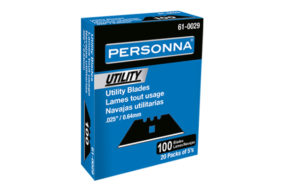 Personna Armor Edge™ 3 Notch Utility Blade, Heavy Duty Blade, 100 Pack, 20 Packs of 5