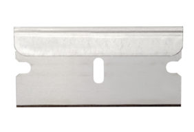 Gem .009 Single Edge Blade: GEM® Stainless Steel Back, Uncoated, Degreased and Washed