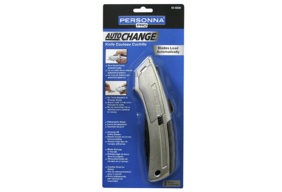Personna AutoChange® Utility Knife: Retractable Knife with 3 Blades, in package