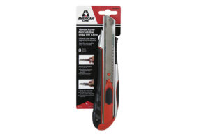 American Line Snap Off Knife: 8 Point / 18 mm Auto-Retract Knife with 1 Blade, in package
