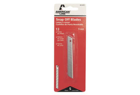 American Line Snap Off Blade: 13 Point / 9 mm Blade, 5 Pack